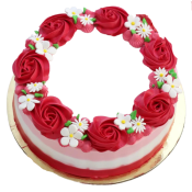 Red Roses Vanilla Cake Half Kg