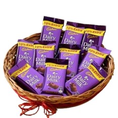 Cadbury Dairy milk chocolates Basket