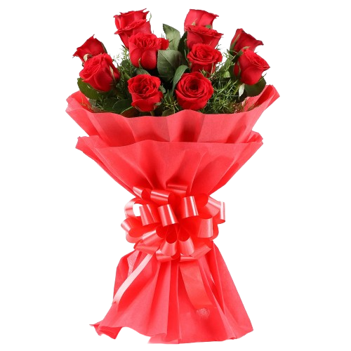 Bouquet of 12 Red Roses